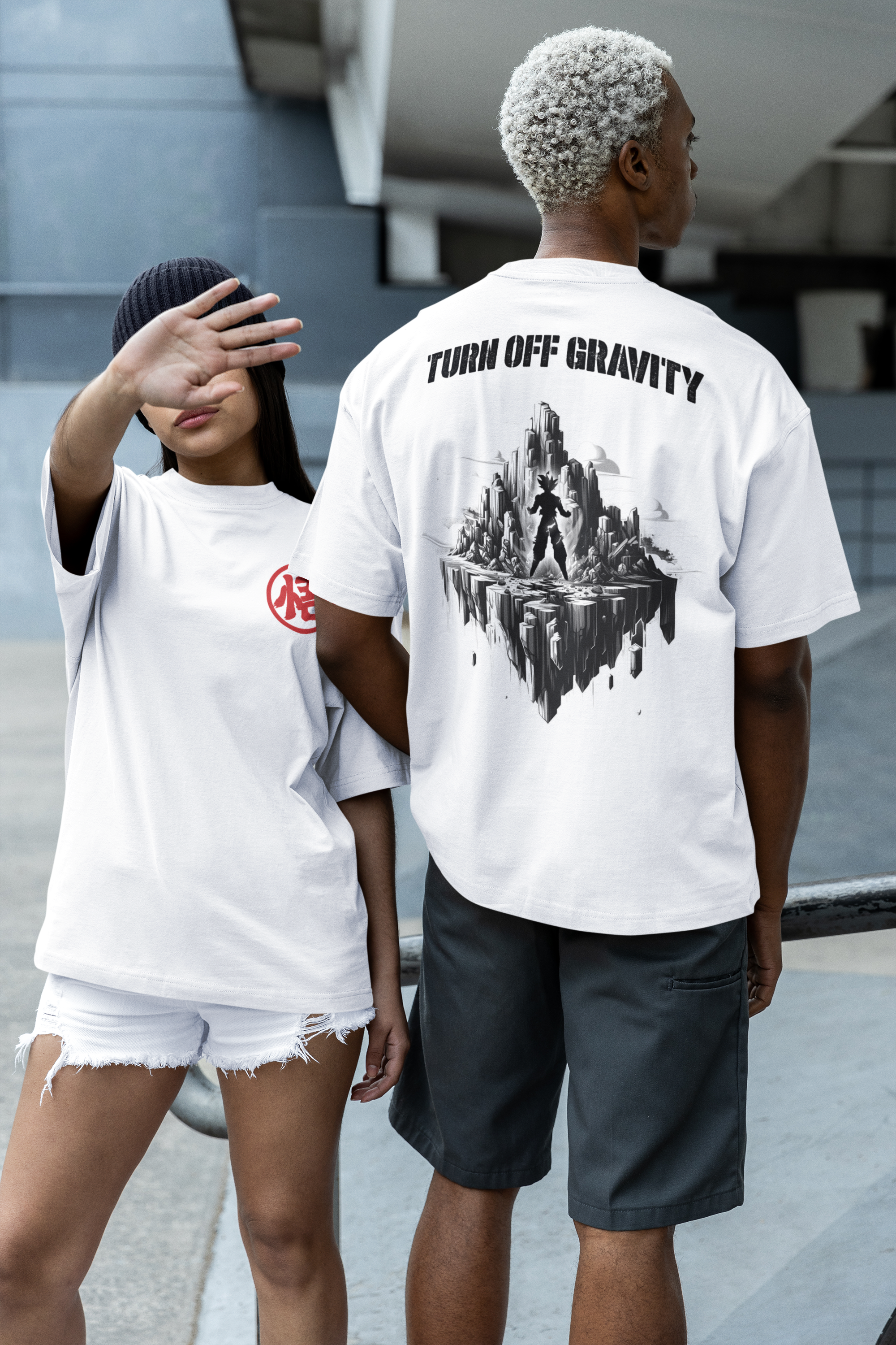 Turn OFF Gravity Oversized Shirt
