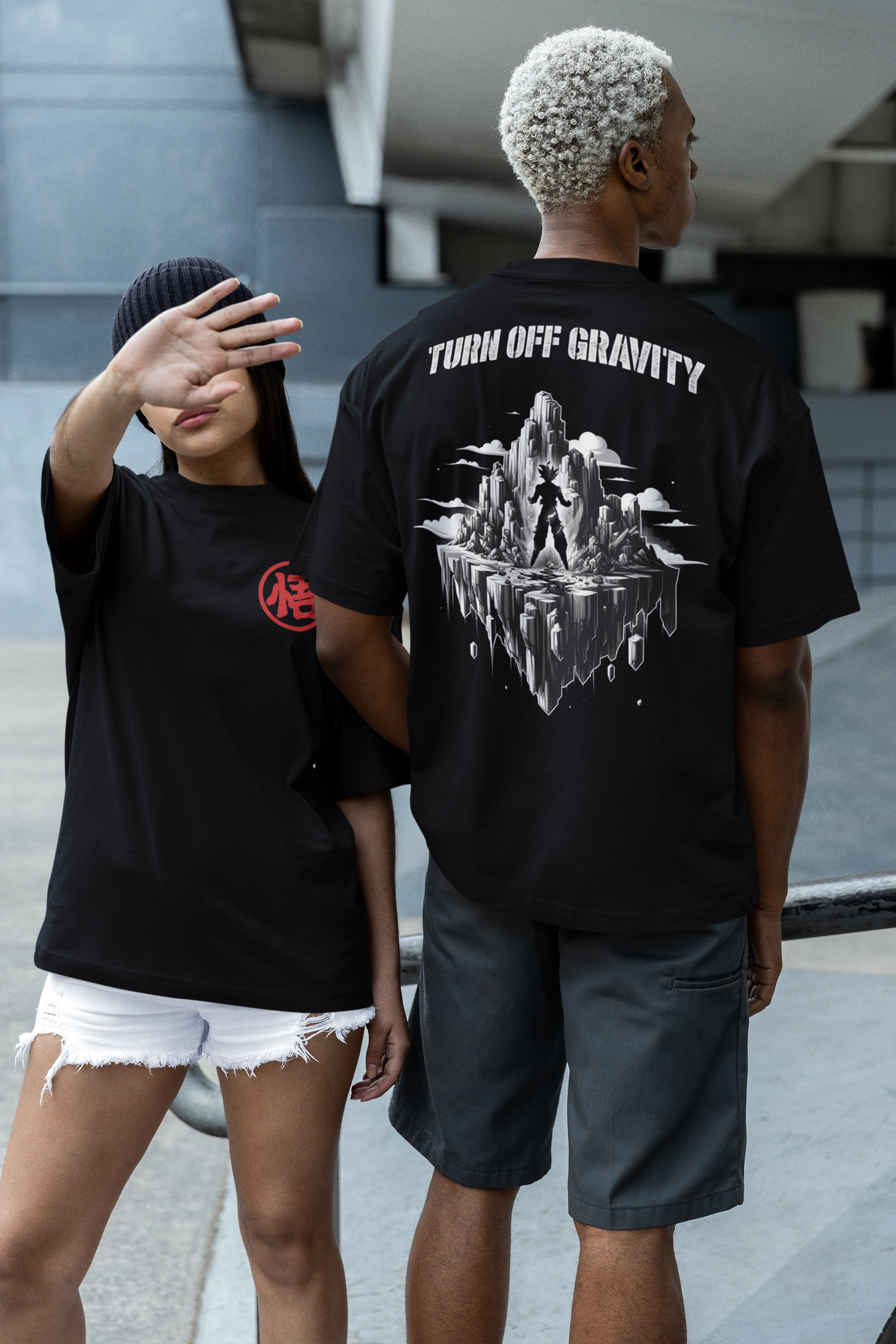 Turn OFF Gravity Oversized Shirt