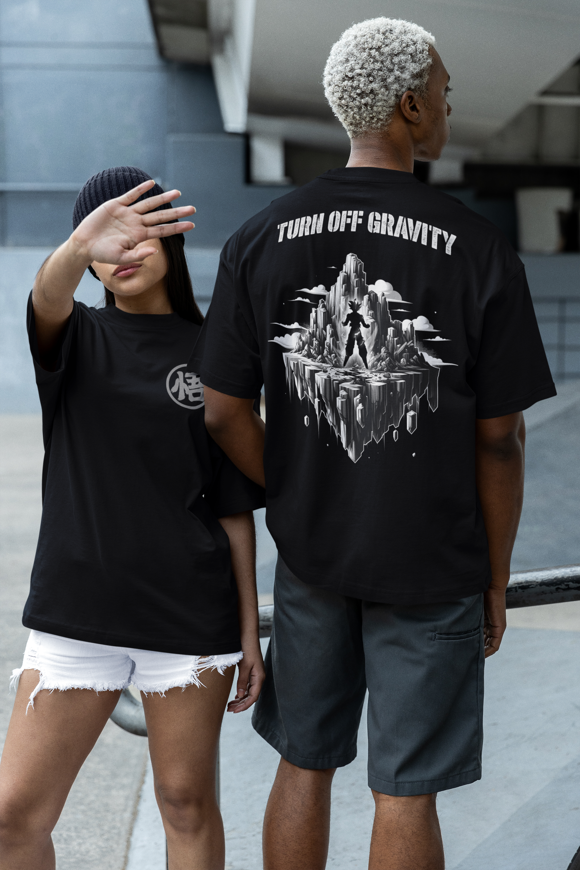 Turn OFF Gravity Oversized Shirt