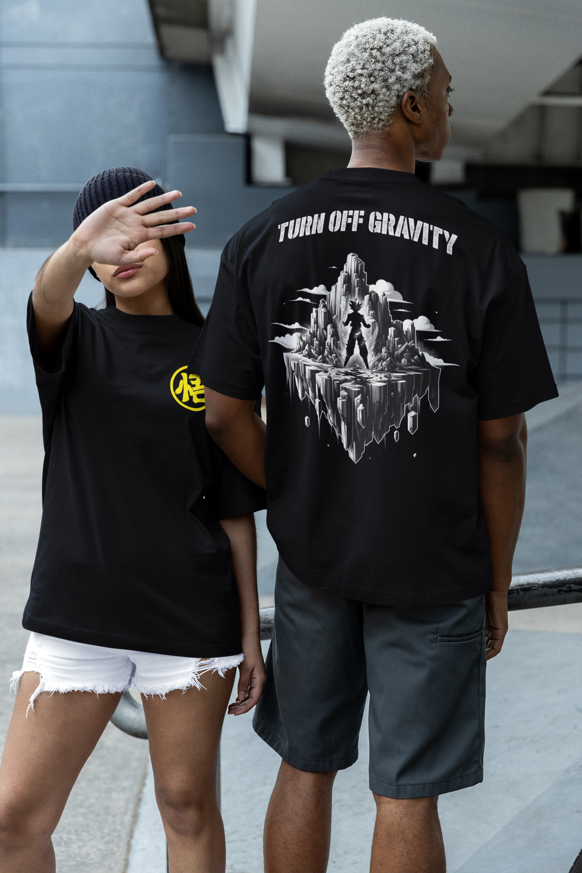 Turn OFF Gravity Oversized Shirt