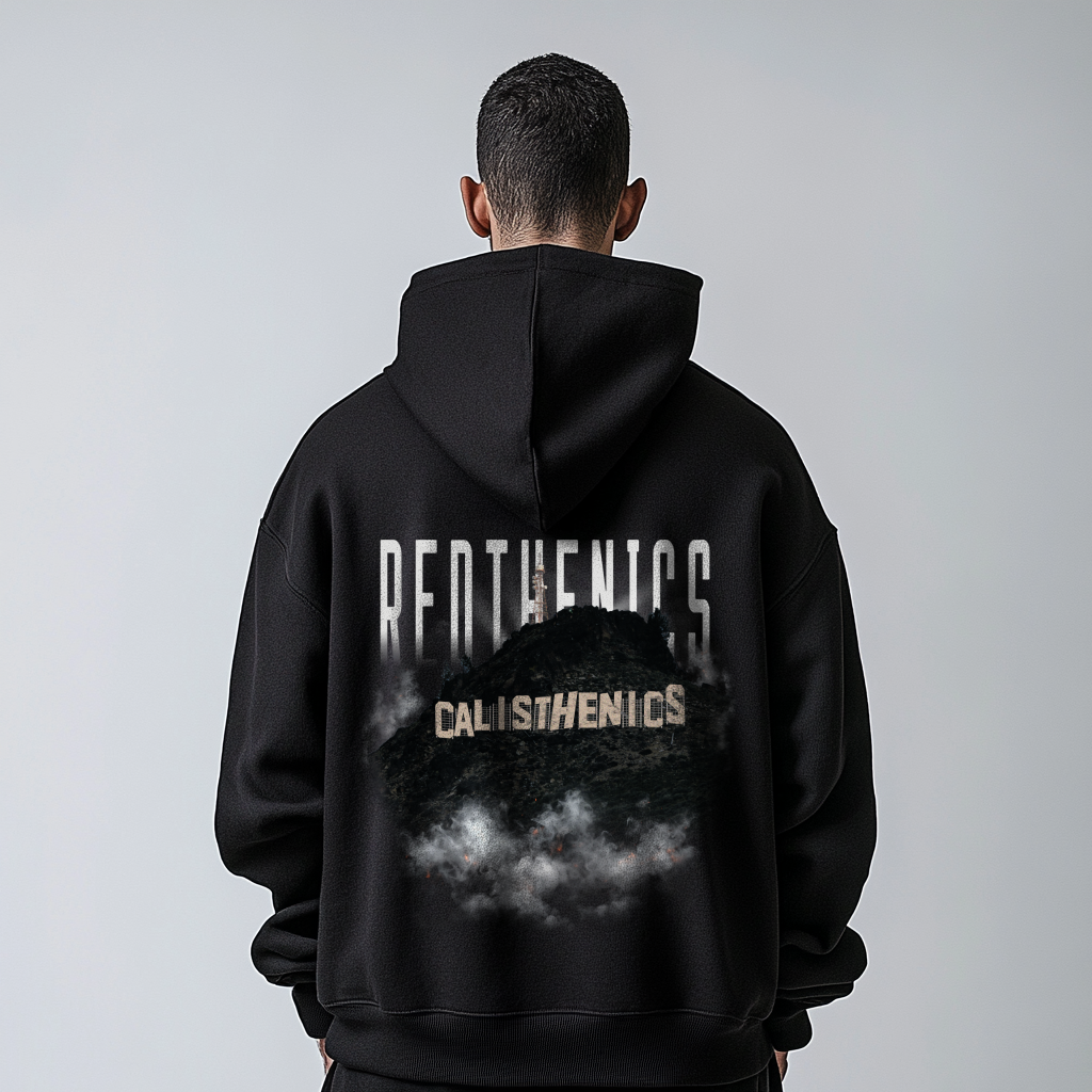 RedThenics Mountain Oversized Hoodie
